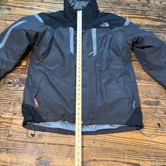 North Face HyVent Triclimate 3-IN-1 SKI JACKET Mens Large Black Gray Vintage Y2K - Picture 4 of 16